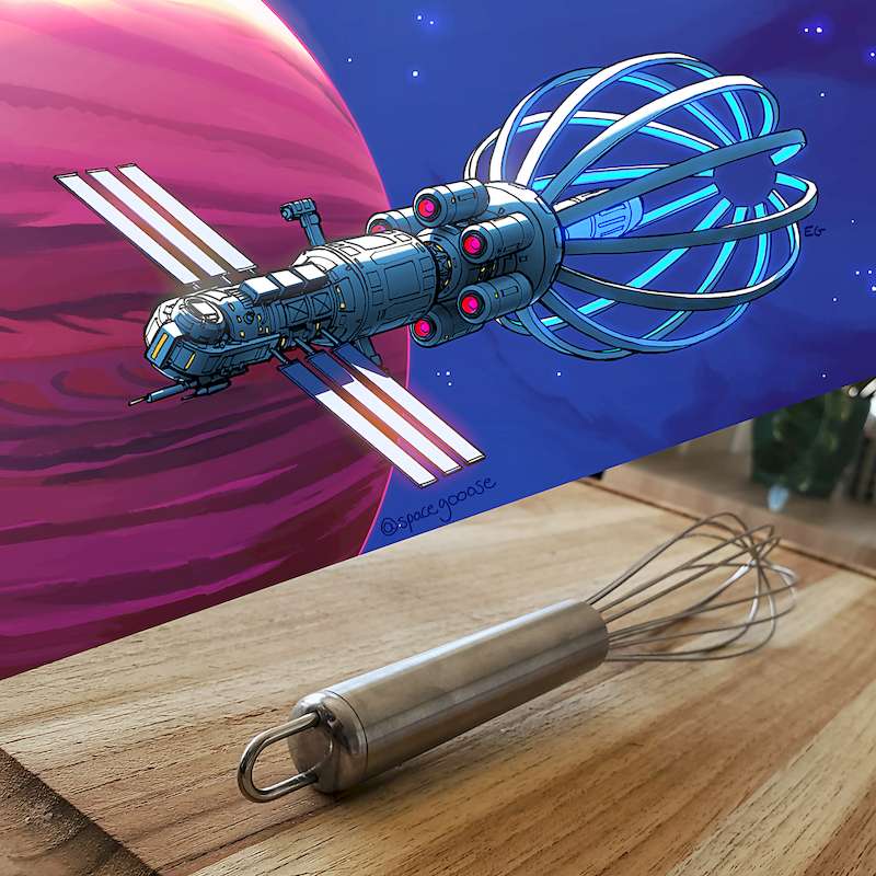 É isso mesmo que você leu. Comecei a acompanhar o trabalho ilustrado de Space Gooose porque ele transformou uma embalagem de xampu em uma nave espacial. E isso abriu uma porta da minha criatividade que eu nunca tinha pensado antes. Foi assim que descobri o mundo de kitbash e tudo mais que vem junto com esse tópico.