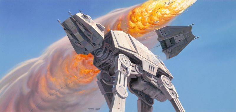 Um ponto interessante sobre essa influência visual no mundo de Guerra nas Estrelas é que Ralph McQuarrie sempre afirmou que as suas ilustrações não foram feitas para o público em geral. Se esse fosse o caso, ele teria finalizado as imagens de uma forma melhor. 