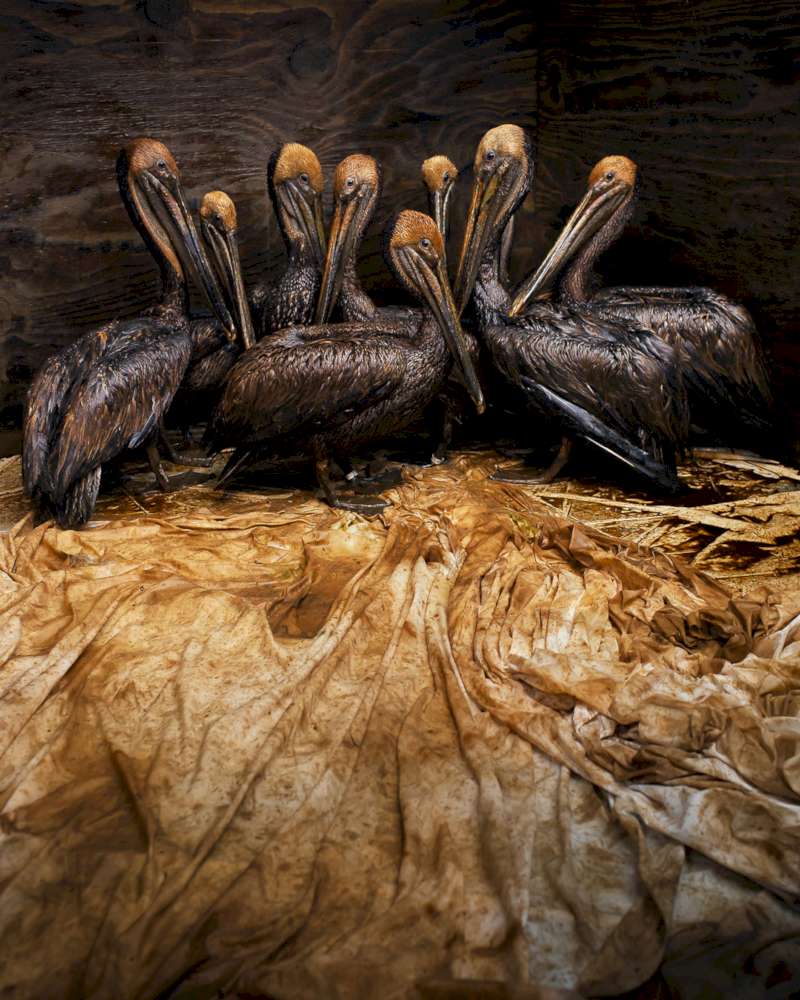 Entre os projetos que explorei no portfólio fotográfico do Daniel Beltrá, o que mais me chamou a atenção vem direto de maio de 2010. Foi nessa época que o fotografo foi para o Golfo do México documentar o maior vazamento de petróleo no oceano da história. Esse vazamento de petróleo foi responsabilidade da BP e começou em abril de 2010 e só parou meses depois, em setembro de 2010.
