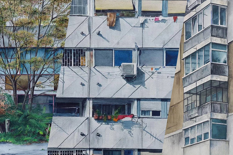 Elina V.G. é uma artista que usa da aquarela como um tributo a beleza do cotidiano. Ela nasceu na Bulgária e, hoje em dia, mora em Copenhague, Dinamarca. A artista, que é autodidata, traz uma década de experiência em design digital para a sua prática artística, captando com perfeição a beleza dos momentos cotidianos.